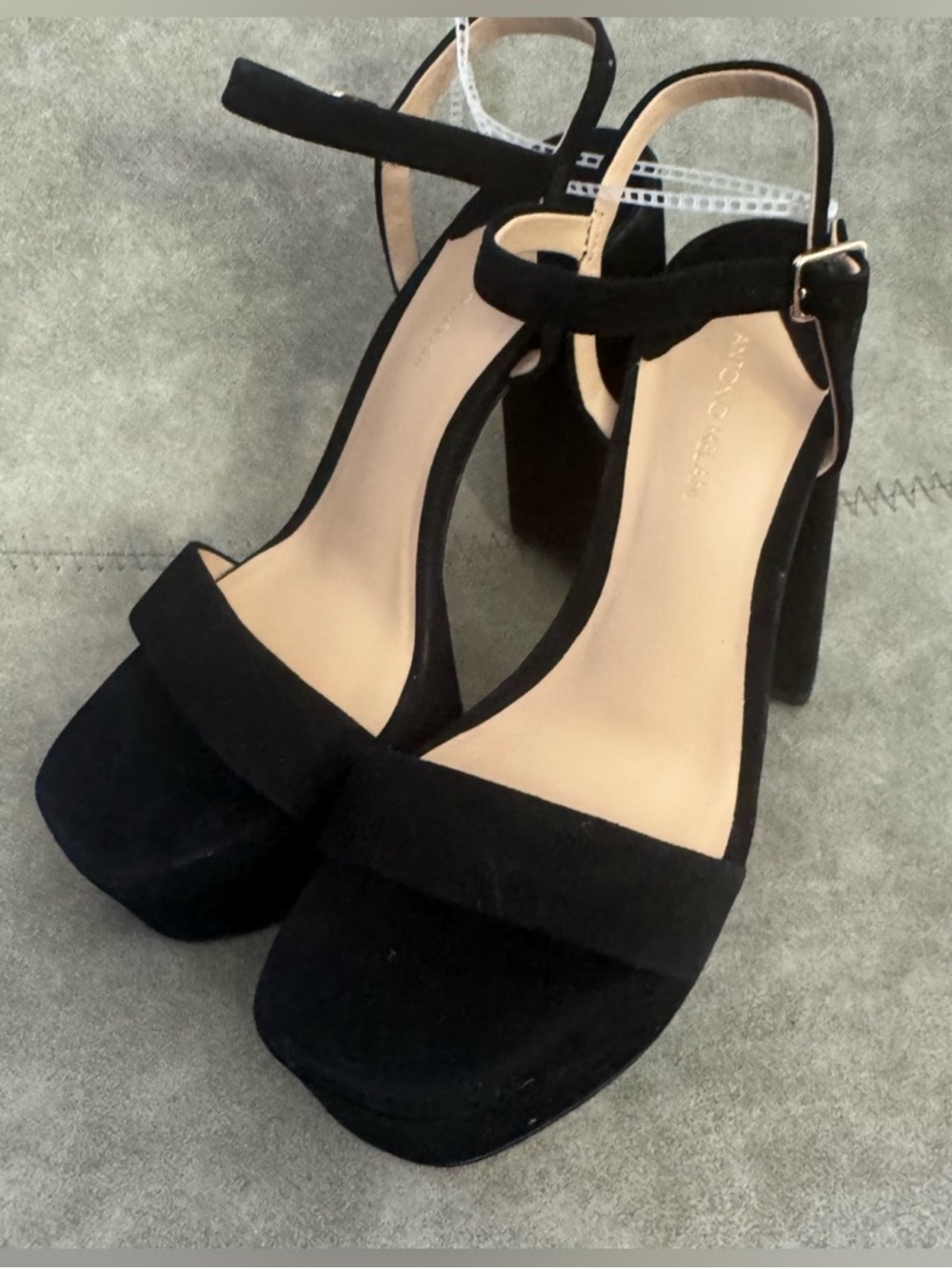 NWT Antonio Melani Seena Suede Platform Dress Sandals Sz 6,5 (no original box) - Picture 4 of 13